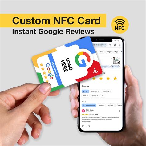 google review card nfc|custom google review nfc card.